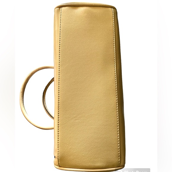 Anne Klein Cream Faux Leather
Double Handled Purse Tote Handbag - Picture 3 of 11